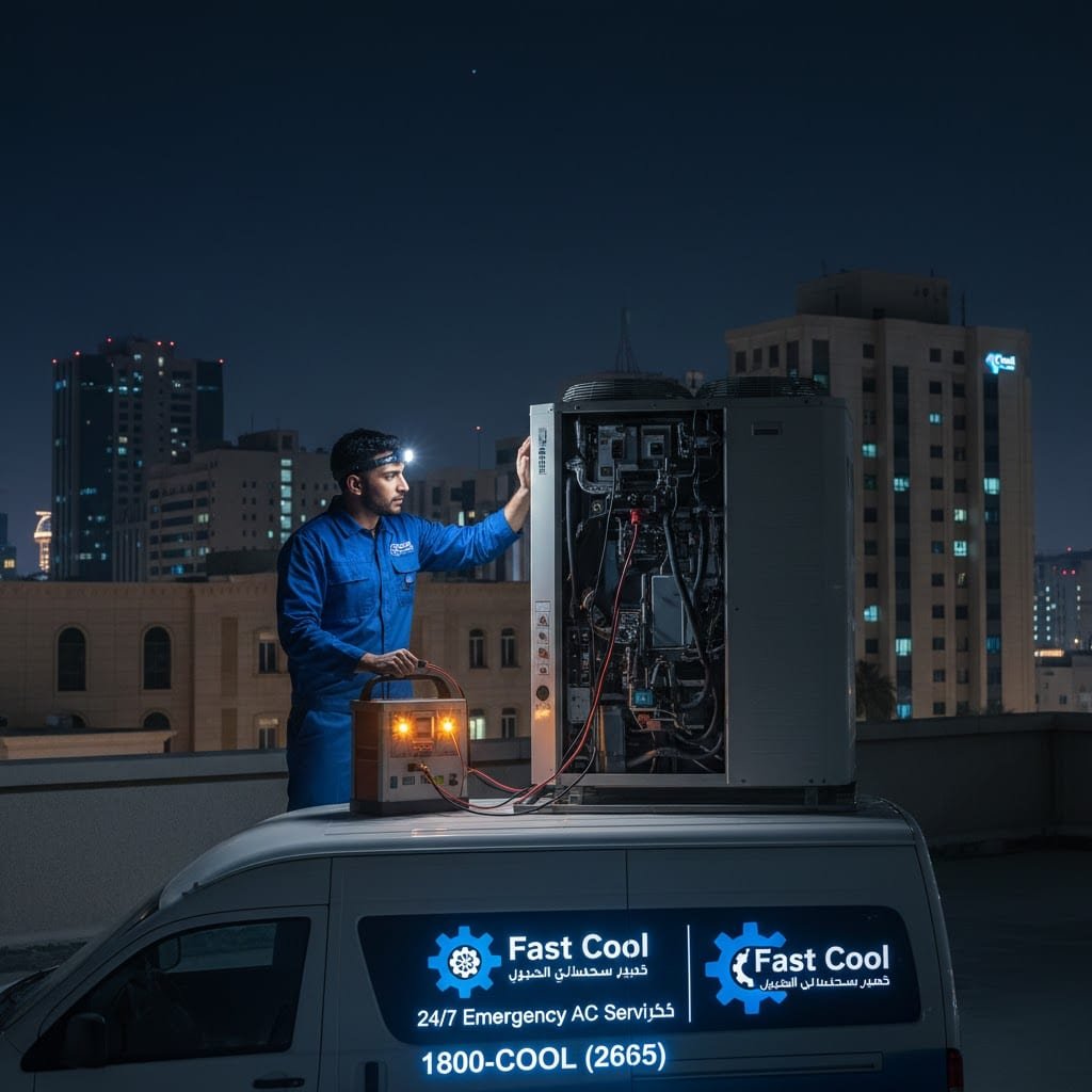 فني تصليح تكييف مركزي ووحدات طوارئ 24 ساعة بالكويت